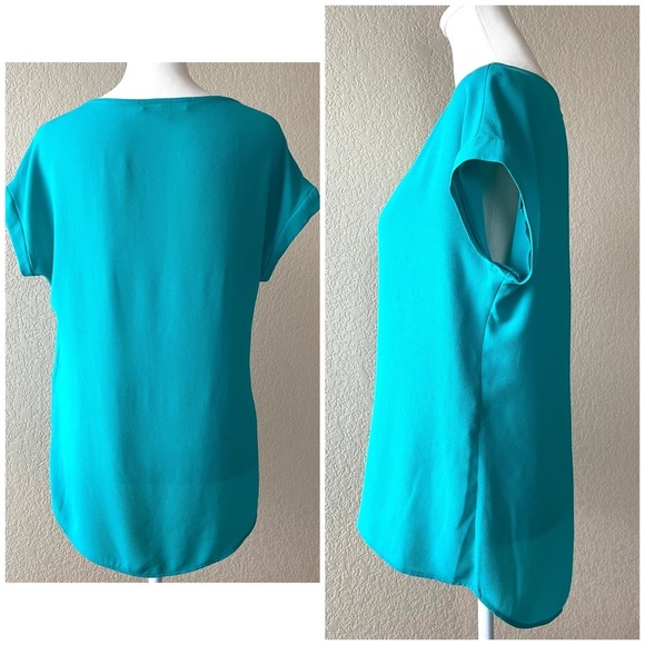 Daniel Rainn cap sleeve textured blouse - Picture 3 of 4